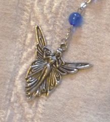 collier de prière ange bleu