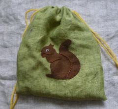 sac vert écureuil